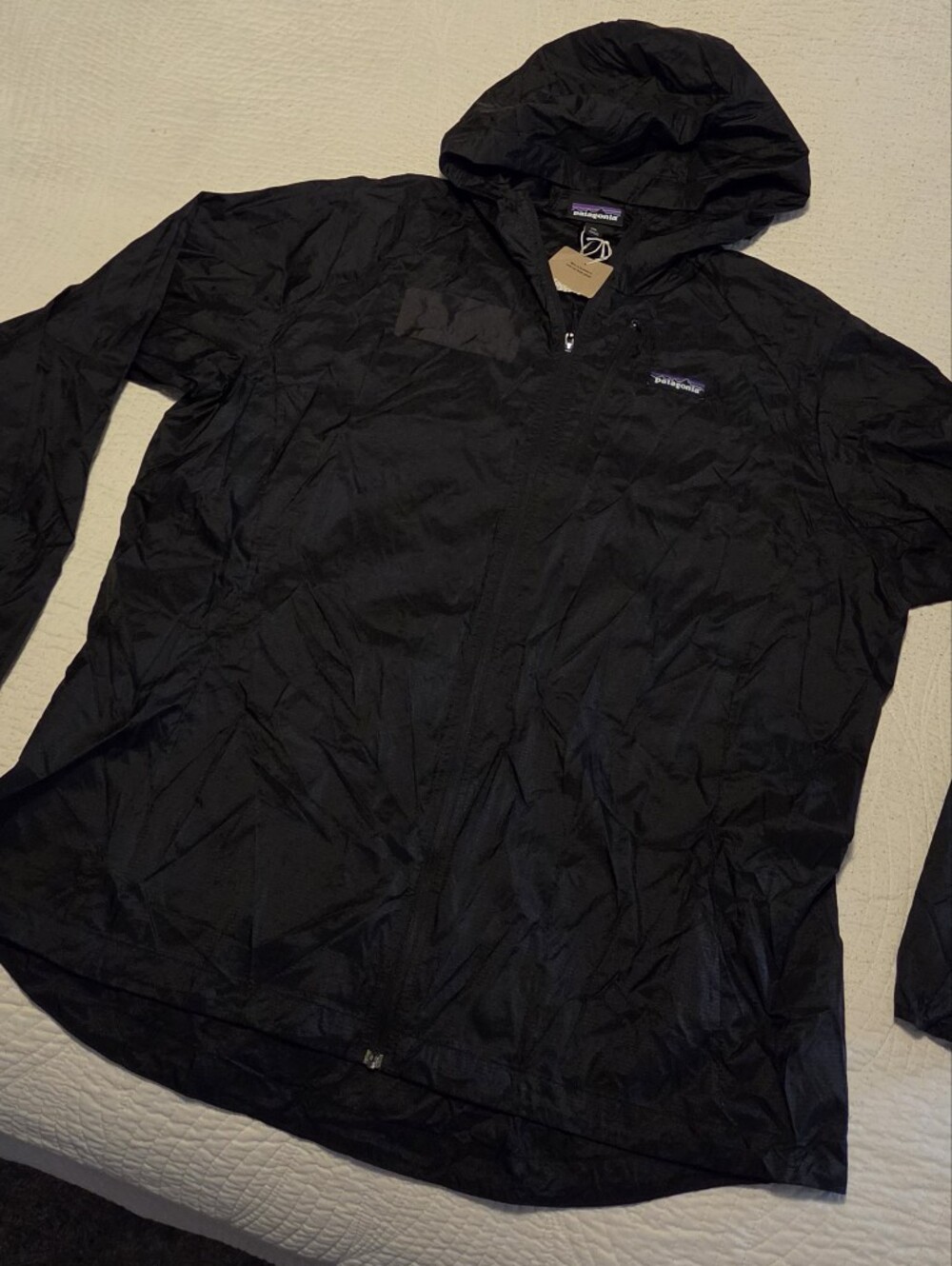 Patagonia Houdini Jacket, Women's Size XXL (Covered-up Corporate Logos)